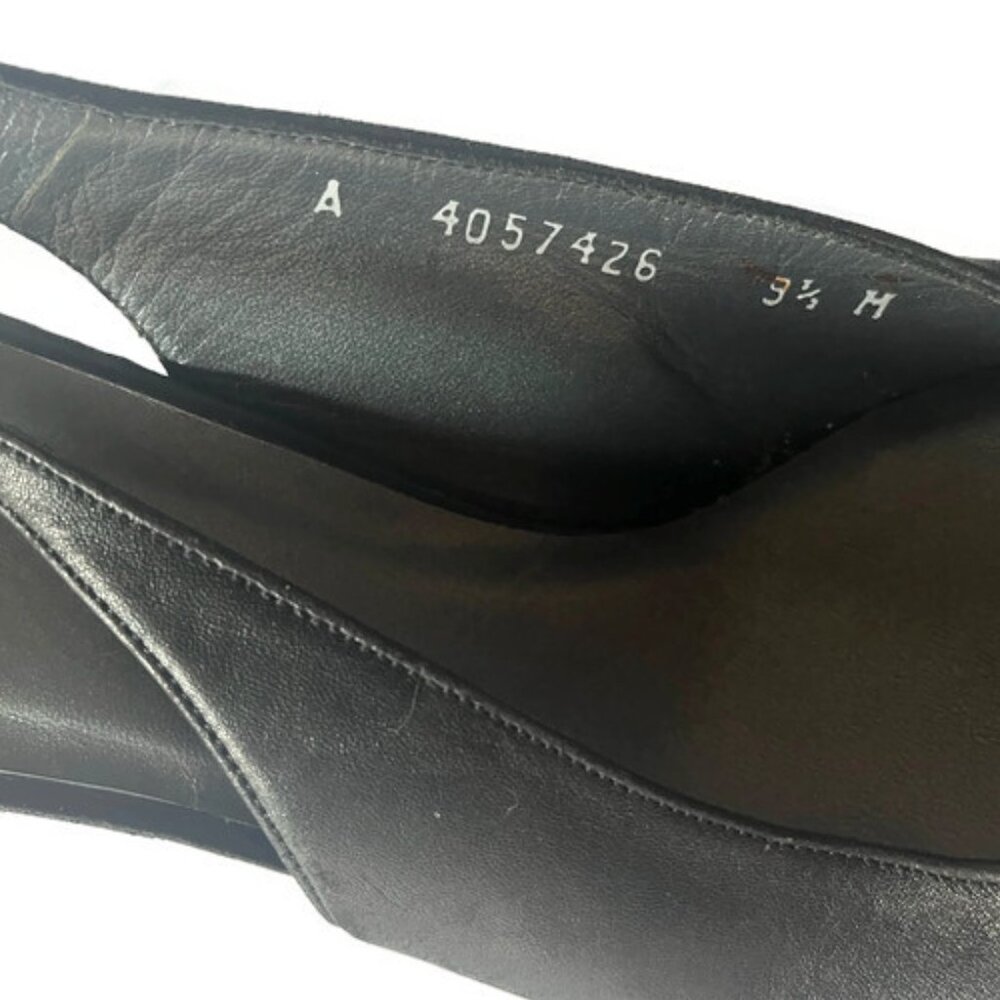 Stuart Weitzman Elegant Black Slingback Platform Heels - Picture 7 of 9